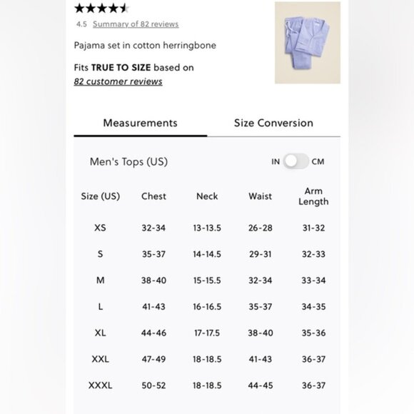 J.Crew Pajama set in cotton herringbone - Picture 8 of 8